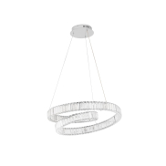 Nova Luce Conceto - pendelleuchte - Ø 60 x 120 cm - 50W dimmbare LED inkl. - chrom