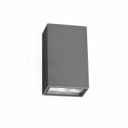 Faro Ling - Wandleuchte - 9,2 x 7,1 x 15,7 cm - 6W LED inkl. - IP54 - dunkelgrau