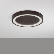 Nova Luce Nodi - deckenleuchte - Ø 45 x 5 cm - 30W LED inkl. - kaffeebraun