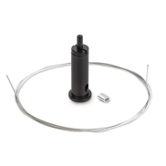 KLUS RG-1 - Montageset inklusive Kabel 100cm - schwarz