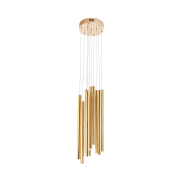 Maxlight Organic - Pendelleuchte - Ø 20 x 180 cm - 10 x 1W dimmbare LED inkl - gold