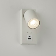 Projectlight Phoebe - Aufbaustrahler mit USB-Anschluss - 11,5 x 16 x 7 cm - Weiß