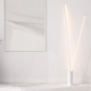 Nova Luce Kimolia - Stehleuchte - Ø 22 x 180,7 cm - 49W dimmbar LED inkl. - matt weiß