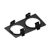 Nova Luce Cid - Rahmen - 195 x 100 mm, 183 x 93 mm Einbaumaß - schwarz