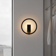 Nova Luce Tilia - wandleuchte - Ø 22 x 10 cm - 10W LED inkl. - Sand schwarz