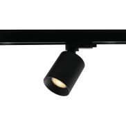 Artdelight Megano - Stromschienenstrahler 3 Phasen Stromschiene - Ø 7 x 13 cm - schwarz