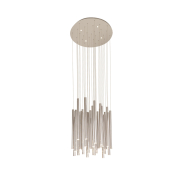Maxlight Organic - Pendelleuchte - Ø 62 x 190 cm - 33 x 1W + 4 x 3W dimmbare LED inkl - Chrom