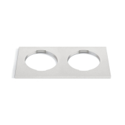 ONE Light - quadratischer dekorativer Doppelsockel - 10105H - weiß