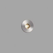 Faro Grund - runder Bodenspot für den Außenbereich - Ø 37 mm, Ø 32 mm versenkt - inkl. 2W LED - IP67 - Edelstahl mattiert - warmweiße Lichtfarbe (2700K)