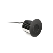 Faro Grund - runder Bodenstrahler für außen - Ø 80 mm, Ø 60 mm versenkt - inkl. 7W LED - IP67 - schwarz - warmweiße Lichtfarbe (3000K)