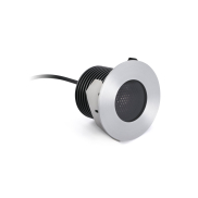 Faro Grund - runder Bodenspot für den Außenbereich - Ø 92 mm, Ø 68 mm versenkt - inkl. 13W LED - IP67 - Edelstahl mattiert