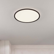 Nova Luce Aoton - Deckenleuchte - Ø 60 x 5 cm - 55W dimmbar LED inkl. - Sand schwarz