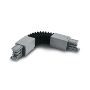ONE Light Square Track Zubehör - flexible Ecke - 3-Phasen-Schienensystem - 16A - grau