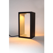 Artdelight Corridor - Tischleuchte - 18,2 x 10 x 8 cm - 3 Stufen Dimmer - 6W LED inkl - IP40 - schwarz und matt gold