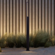 Nova Luce Dira - Gartenleuchte - 11,5 x 200 x 6,5 cm - 11W LED inkl. - IP65 - dunkel anthrazit