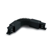ONE Light Square Track Zubehör - flexible Ecke - 16A - schwarz