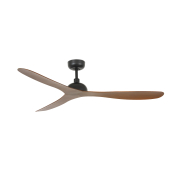 Faro Gotland - Deckenventilator mit Fernbedienung und Timer - Ø 132 cm - braun und mattschwarz