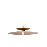Artdelight Linares - pendelleuchte - Ø 50 x 16,5 cm - braun