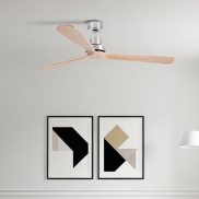 Faro Lantau XL - Deckenventilator - Ø 168 cm - Nickel matt und Kiefer