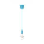 Nova Luce Swing - Hängeleuchte - Ø 4,5 x 100 cm - himmelblau