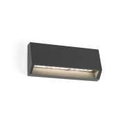 Faro Must - Wandleuchte - 15,8 x 3 x 7 cm - 3W LED inkl. - IP65 - dunkelgrau