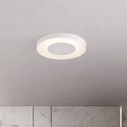 Nova Luce Pada - Deckenleuchte - Ø 40 x 5 cm - 25W dimmbar LED inkl. - Sand Weiß