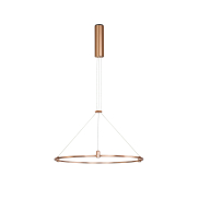 Nova Luce Dion - magnetische runde Struktur - Ø 60 x 120 cm - geeignet für maximal 60W LED - satiniertes Gold