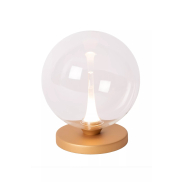 Lucide Gisela - Tischleuchte - Ø 16 x 17,5 cm - 4W LED inkl. - transparent