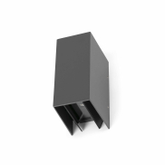 Faro Blind - Wandleuchte - 7,4 x 10,5 x 16,5 cm - 6W LED inkl. - IP65 - dunkelgrau