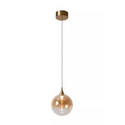 Lucide Gisela - Pendelleuchte - Ø 16 x 150 cm - 5W LED inkl - bernsteinfarben