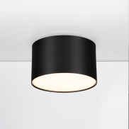Nova Luce Marsa - Deckenleuchte - Ø 11 x 6,5 cm - 10W LED inkl. - Sand schwarz