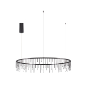 Nova Luce Stellar - Hängelampe - Ø 100 x 150 cm - 36W dimmbar LED inkl. - Schwarz Chrom