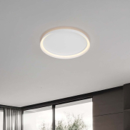 Nova Luce Ormi - Deckenleuchte - Ø 60 x 7 cm - 48W dimmbar LED inkl. - Sand Weiß