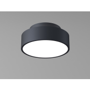 Artdelight Chicago - Deckenleuchte - Ø 15 x 6,8 cm - 9,8W dimmbare LED inkl - schwarz