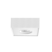 Artdelight Brooklyn1 - Aufbaustrahler - 13,5 x 13,5 x 6 cm - 8W dimmbare LED inkl - weiß