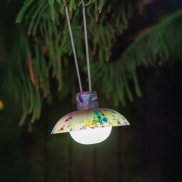 New Garden Syros - Hängeleuchte mit wiederaufladbarem Akku und Fernbedienung - Ø 20 x 9,5 cm - 9W dimmbare LED inkl. - IP54 - mehrfarbig