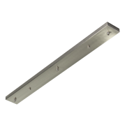 ETH - Deckenplatte 3 Lichtpunkte - 90 x 9 x 2,5 cm - Stahl satiniert