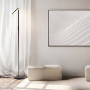 Nova Luce Notos - Stehleuchte - 27 x 205 cm - 30W dimmbar LED inkl. - Sand schwarz