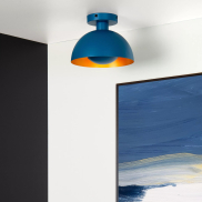 Lucide Siemon - Deckenleuchte - Ø25 x 19 cm - blau