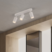Nova Luce Mao - Aufbaustrahler 3L - 5,5 x 16,5 x 38 cm - IP44 - sandweiß