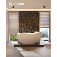 Maxlight Artu - Aufbaustrahler 1L - 10 x 10 x 10 cm - 15W LED inkl - schwarz