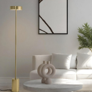 Nova Luce Thea - Stehleuchte - Ø 20 x 135 cm - 17W  LED inkl. - Messing Gold