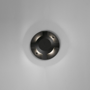 Faro Loth allseitig - Wandleuchte - Ø 20 x 4,2 cm - 12W LED inkl. - IP67 - mattschwarz