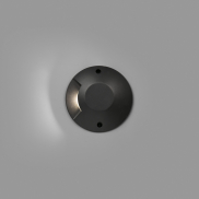 Faro Loth - Wandleuchte - Ø 20 x 4,2 cm - 6W LED inkl. - IP67 - mattschwarz