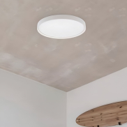 Nova Luce Olaf - deckenleuchte - Ø 60 x 5 cm - 60W dimmbar LED inkl. - sand weiß