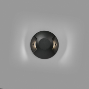 Faro Loth - Wandleuchte - Ø 20 x 4,2 cm - 12W LED inkl. - IP67 - mattschwarz