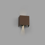 Faro Olan - Wandleuchte - 14,5 x 14 x 10,5 cm - 6W LED inkl. - IP65 - rostbraun