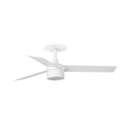 Faro Rudder Tek 3 S - Deckenventilator mit Licht und Einbaufassung - Ø 106 cm - matt weiß - 3000K