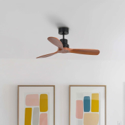 Faro Lantau S - Deckenventilator - Ø 107 cm - matt schwarz und walnuss