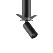 VK Lighting Coko - Aufbauspot mit Einbaurahmen - Ø 3,5 x 7,3 cm - Ø 60 mm Aufbaugröße,  Ø50 mm Einbaugröße - 6W LED inkl. - schwarz